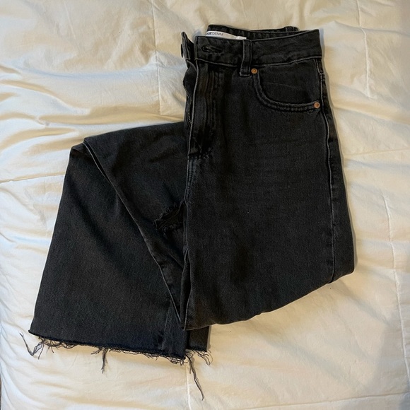 Garage 90’s Straight Jeans - Ebony Black size 1 - Picture 2 of 8